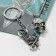 Set 2 objects: pendant, keychain "Tru Meng", color silver, 60 cm