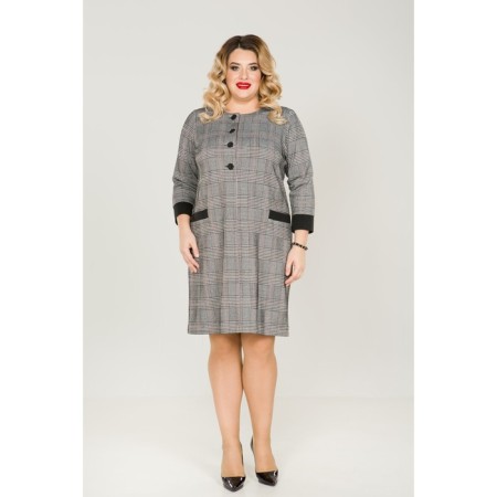 Female dress, size 68, gray color-2
