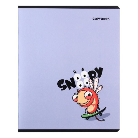 Notebook 48 sheets, in a cage, "Snuuup", cover shaking cardboard, twin-lak, UV-lak, 5 designs-5