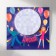 Magnet with a block "Disco" 12.5x12.5 cm