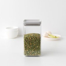 Прямоугольный контейнер Brabantia Tasty Colours, цвет светло-серый, 1.6 л