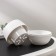 Pot for flowers with the Podon "Japan", 125 ml, d = 8 cm, h = 6.5 cm, white color