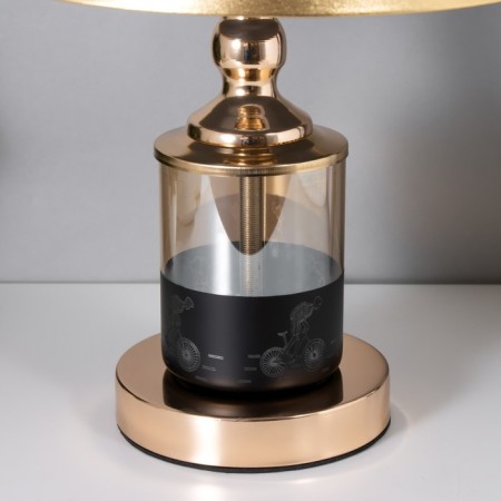 Ariadne's table lamp E27 40W black and gold 25x25x39 cm Risalux-3