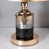 Ariadne's table lamp E27 40W black and gold 25x25x39 cm Risalux