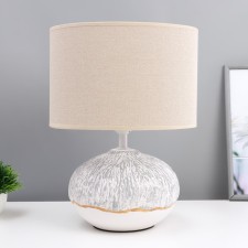 Camelia table lamp E27 40W white-gray 27.5x27.5x39.5 cm Risalux
