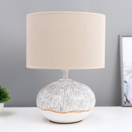 Camelia table lamp E27 40W white-gray 27.5x27.5x39.5 cm Risalux
