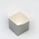 The box is folding, silver, 10 x 10 x 10 cm,