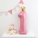 Foil ball 40 "" Number 1 with the crown ", the color is pink