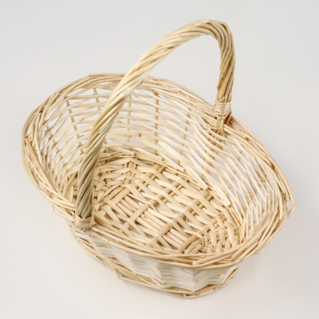 Set of wicker baskets, willow, 3 pcs., Natural color, light-5