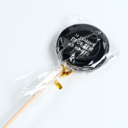 Lollice with a seal on the stick "For creating problems": taste: Cola, 25 g.-4