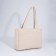 Bag-tout on lightning, beige color