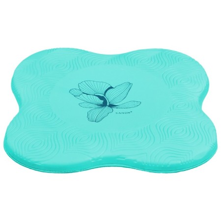 Rug for yoga sangh flower, 20x20 cm, turquoise color-1