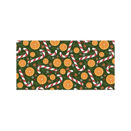 Basket for toys "Orange and caramel canes, size 35x50 cm