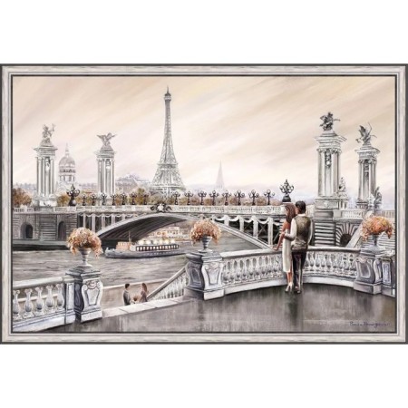 Reproduction of the painting "Paris evening", 60x90 cm, frame 45-700