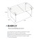 Barkly kitchen shelf, folding, silver