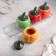A set of ceramic cans for bulk products on a metal stand “Peppers”, 4 objects: 400 ml