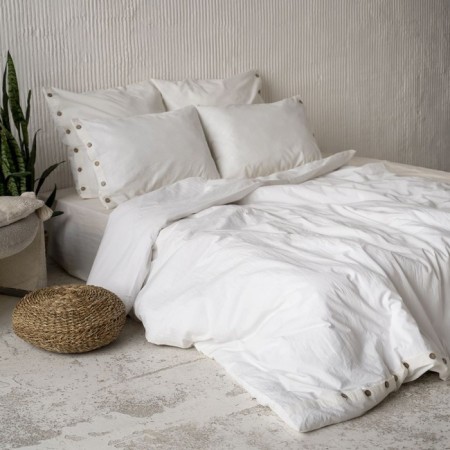 Pillowcase "Boyle", size 50x70 cm, white color, 2 pcs-2