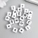 Beads for creativity plastic "Distance on the cube" White set 20 g 1x1 cm