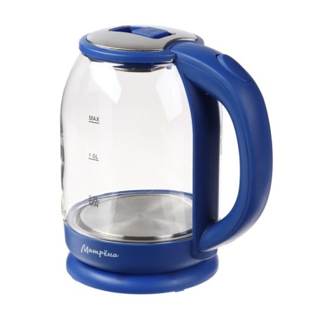 Electric kettle "Matryona" MA-154, glass, 1.8 l, 1500 watts, blue-1