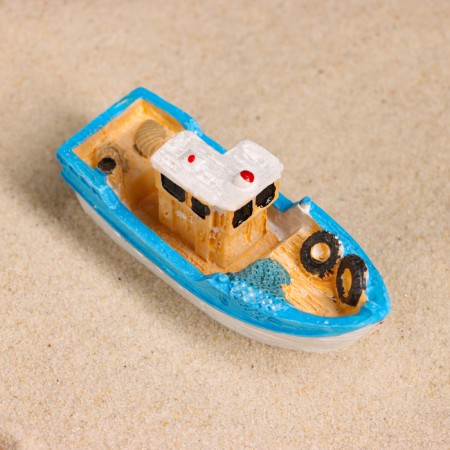 Souvenir ship "Fisherman" 7cm, mix-1