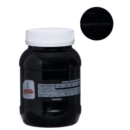 Acrylic paint luxart, 500 ml, matte black