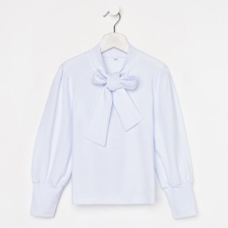 School blouse for a girl, white color, height 122 cm-4