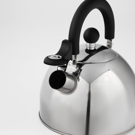 A stainless steel kettle with a whistle, 1.8 liters, induction-3