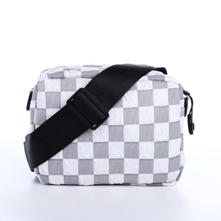 Youth bag with a zipper, gray color-4