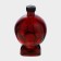 Glass bottle "Skull", 0.77 l, red color