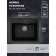 Uperwood Economwood Autonomous Office, oval, color 004 Black matte