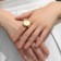 Ring "Time" watch circle, color gold
