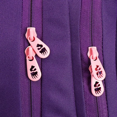 School backpack, 39 x 30 x 20 cm, Grizzly, ergonomic back, + keychain, purple-8