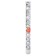 Set of balls plastic D-4 cm, 12 pcs "wave" silver