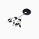 Stop with a swivel Namazu Rolling Swivel Pearl Beads and Olive Rubber Stopper, size L, 4 pcs.