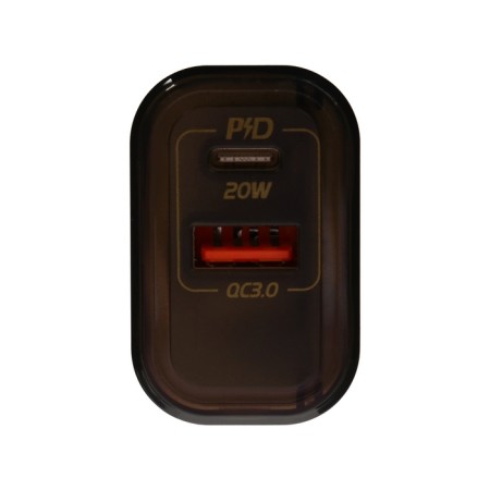 Network charger MAIMI C91, USB, 3 A, Type-C, 3 A, PD, translucent-3
