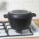 Cauldron with a lid-horseman, 3 liters, cast handles, anti-stick coating, color dark marble