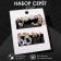 Earrings set 6 pairs "Pearls" with rings, white color in gold
