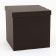 Box for balloons, black 60 x 60 x 60 cm