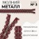Metal zipper, No. 3, non -proceeding, automatic lock, 30 cm, burgundy/nickel color