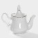 Porcelain kettle "Romance", 800 ml, white color