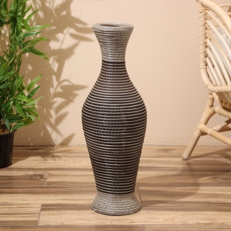 Vase wicker, floor 25x25x65 cm (+/- 5cm)