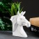 Kashpo - Vase "Unicorn" 13x5x13cm, white