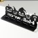 Summary Metal for 5 candles "Halloween. Pumpkin" black 14x29.5x6 cm
