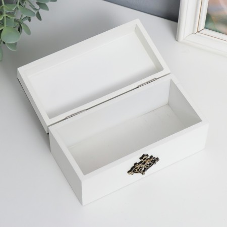 Casket tree "Illusion of geometry" golden-white 16x8x8 cm-1