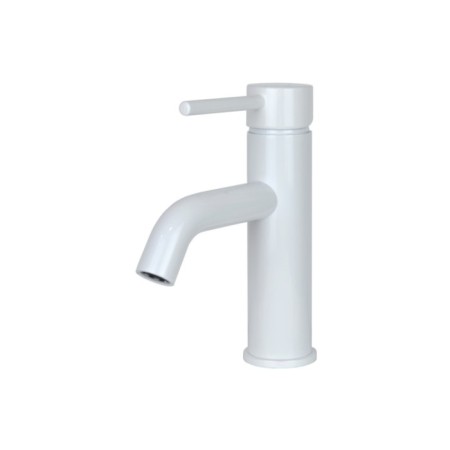 Bronze de Luxe Scandi 1451W shell mixer, one -leaf, pour 116 mm, white