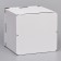 Confectionery packaging, white box, 50 x 50 x 50 cm