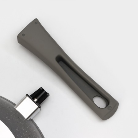 Pan, d = 26 cm, removable handle, anti -stick coating, gray color-3