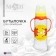 A bottle for feeding “Foxes: mothers and babies”, classic throat, 250 ml., 0 months, cylinder, with handles