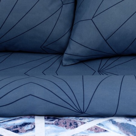 Bed linen "Ethel" euro mountain peaks 200*217 cm, 240*220 cm, 70*70 cm -2 pcs-3
