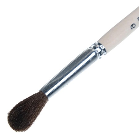 Round Brush No. 6 (clip diameter 6 mm; hair length 22 mm), wooden pen, calligrata-4